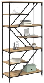 vidaXL Ράφι Βιβλίων Artisan Oak 91 x 36 x 176 εκ Επεξεργασμένο ξύλο