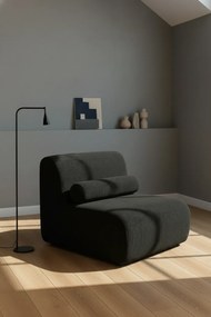 Πολυθρόνα Luma με Ριγέ Ανάγλυφο Ύφασμα καφέ 75x65x95 cm - καφέ