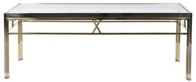 Βοηθητικό Τραπέζι DKD Home Decor Κρυστάλλινο Χάλυβας Ασημί (110 x 60 x 40 cm)