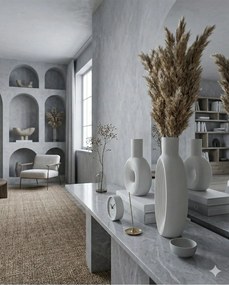 Stewehome βάζο σκανδιναβικού στιλ μποέμ γεωμετρικού σχήματος Λευκό