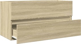vidaXL Ντουλάπι Νιπτήρα Sonoma Δρυς 90 x 38,5 x 45 εκ. από Επεξ. Ξύλο