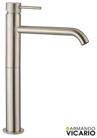 Μπαταρία Νιπτήρα Υψηλή με Βαλβίδα Clic-Clac industrial Vicario Inox 512041-110