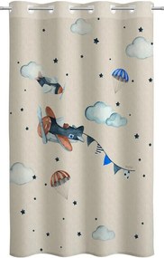 Κουρτίνα Παιδική Demo Beige-Blue Saint Clair 160x240 cm Πολυέστερ