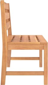 vidaXL Παγκάκι Κήπου 114 εκ. από Μασίφ Ξύλο Teak