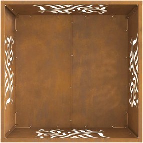 vidaXL Φωτιά Καφέ 60 x 60 x 40 cm Ατσάλι σκληρυθέν στον αέρα