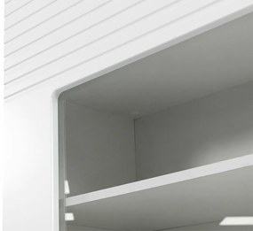 Βιτρίνα Comfivo H107, Άσπρο, Με πόρτες, 180x60x40cm, 38 kg | Epipla1.gr