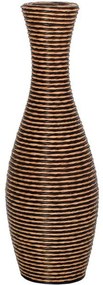 Βάζο 374-225-613 70cm Natural-Black Rattan,Τεχνόδερμα
