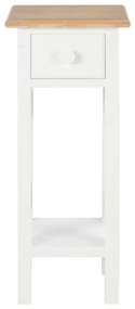 vidaXL Τραπεζάκι Βοηθητικό Λευκό 27 x 27 x 65,5 εκ. Ξύλινο