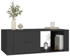 vidaXL Τραπεζάκι Σαλονιού Μαύρο 100x50,5x35 εκ. Επεξεργασμένο Ξύλο