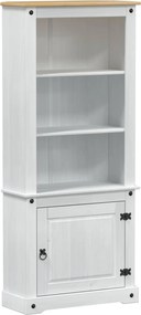 vidaXL Highboard Λευκό 74 x 38 x 170 εκ. Στερεά ξυλεία πεύκου
