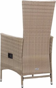 vidaXL Σετ Τραπεζαρίας Κήπου 5 Τεμαχίων Μπεζ