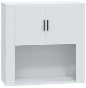 vidaXL Ντουλάπι Τοίχου Γυαλιστερό Λευκό 80x33x80 εκ.Επεξεργασμένο Ξύλο