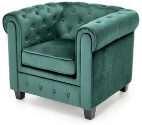 ERIKSEN leisure armchair dark green / black DIOMMI V-CH-ERIKSEN-FOT-C.ZIELONY DIOMMI-60-20643