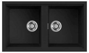 Νεροχύτης κουζίνας BEST 450 Black 86 ELLECI 86x51cm - LKB45086
