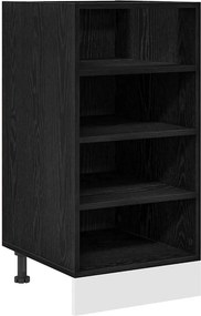 vidaXL Βάση Ντουλάπας Κουζίνας Μαύρη δρυς 40 x 44,5 x 81,5 εκ.