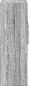 vidaXL Ντουλάπι Γκρι Sonoma 30x42,5x124 εκ. από Επεξεργασμένο Ξύλο