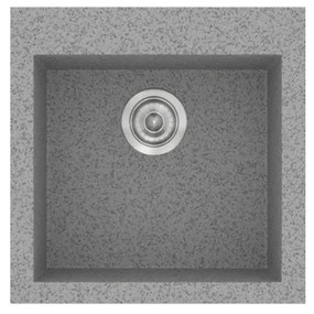 Sanitec Classic 339 Granite Grey Ένθετος Νεροχύτης 50cm