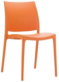 Καρέκλα Πολυπροπυλενίου 22τμχ Maya Orange 44Χ50Χ81εκ.