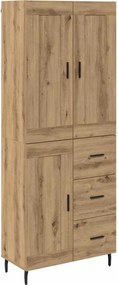 vidaXL Highboard 2 τμχ. Artisan Oak 69,5 x 34 x 180 εκ.