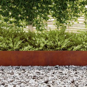 vidaXL Περίγραμμα γκαζόν 4 pcs Σκ rusty 450 x 0,05 x 25 εκ
