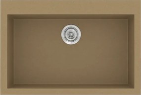 Sanitec Classic 338 (70×50) - Γρανιτένιος νεροχύτης - Metallic COFFE