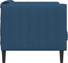 vidaXL Πολυθρόνα Σαλονιού Μπλε Υφασμάτινη