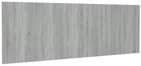 vidaXL Κεφαλάρι Κρεβατιού Γκρι Sonoma 240x1,5x80 εκ. Επεξεργ. Ξύλο