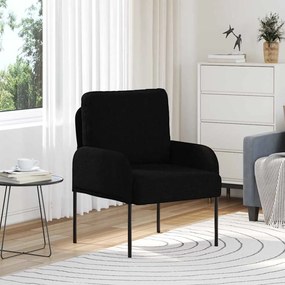 vidaXL Καναπέδες με μαξιλάρι 55cm Μαύρο Κόντρα πλακέ