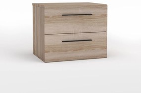 Κομοδίνο Solo Σονόμα-Βέγκε 45x35x38.5cm TO-SOLOKOM2S