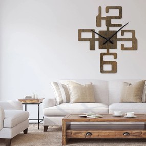 Ρολόι τοίχου  εσωτερικού χώρου ξύλινο clock6 - Clock6-Καρυδιά, 1mx1m