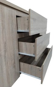 Μπουφές Kalya σε sonoma απόχρωση 220x49x89.5εκ 220x49x89.5 εκ.