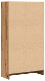 vidaXL Βιβλιοθήκη Αρτισιανή Δρυς 60x24x109 εκ. από Επεξεργασμένο Ξύλο