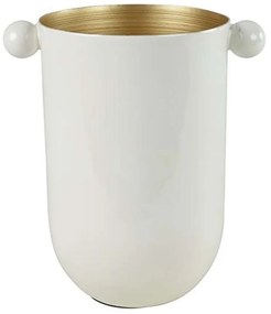 Βάζο Dido 013.796447 13x18x19,5cm Μεταλλικό White-Gold Metal