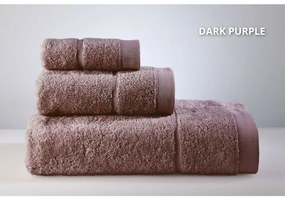 Πετσέτες Joanne (3τμχ) Dark Purple Down Town Towels Set 90x150cm 100% Cotton