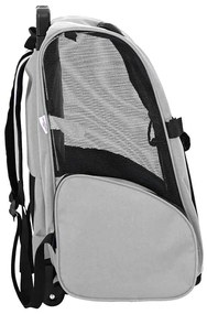 vidaXL Καρότσι Κατοικίδιων 3 σε 1 Γκρι 48x32x57 εκ. από Ύφασμα Oxford