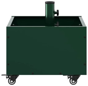 vidaXL Βάση Παρασόλ με Γλάστρα Πράσινο 45 x 45 x 45 cm Ατσάλι