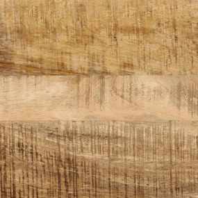 vidaXL Τραπέζι Κονσόλα 110x30x75 εκ. Μασίφ Ακατ. Ξύλο Μάνγκο/Σίδηρο