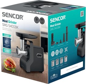 Κρεατομηχανή 2100W Sencor SMG 5400BK Μαύρη/Ασημί