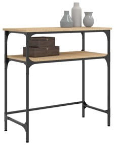 vidaXL Τραπέζι Κονσόλα Sonoma Δρυς 75x35,5x75 εκ. Επεξεργασμένο Ξύλο