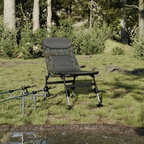 Καρέκλα Ψαρέματος με Ρυθμιζ. Πόδια Λάσπης Πτυσσόμενη Καμουφλάζ - Πολύχρωμο