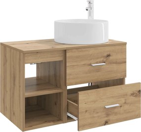 vidaXL Σετ Επίπλων Μπάνιου 2 pcs Artisan Δρυς Επεξεργασμένο Ξύλο
