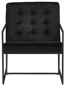 Πολυθρόνα Concept 55 193, Μαύρο, 80x62x77cm, Ταπισερί, Πόδια: Μεταλλικά