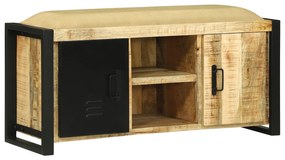 vidaXL Παγκάκι ντουλάπα 100x35x50 cm Χοντρό ξύλο μάνγκο
