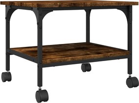 vidaXL Βάση Εκτυπωτή 2 Επιπέδων Καπνιστή Δρυς 50x40x38 εκ Επεξ. Ξύλο