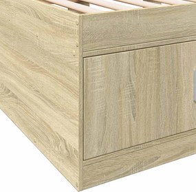 vidaXL Σκελετός κρεβατιού με αποθήκευση Sonoma Δρυς 80 x 200 cm