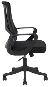 A6215 ΜΑΥΡO MESH ΠΟΛΥΘΡΟΝΑ ΓΡΑΦΕΙΟΥ 64X61X47-103/57-112εκ.