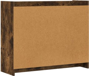 vidaXL Πλαϊνό γραφείο Smoked Oak 98,5 x 33 x 80 εκ Επεξεργασμένο Ξύλο