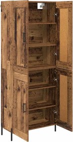 vidaXL Highboard 2 pcs Παλιό Ξύλο Επεξεργασμένο ξύλο