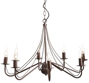 Φωτιστικό Οροφής Elegant DLA0018 Brown Metal