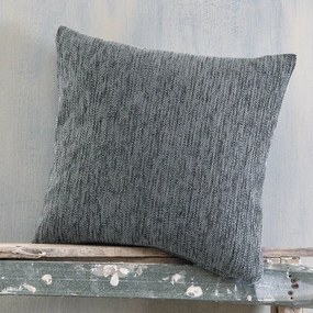 Μαξιλαροθήκη Διακοσμητική Essie Dark Grey Ρυθμός 40Χ40 Chenille,Cotton,Polyester